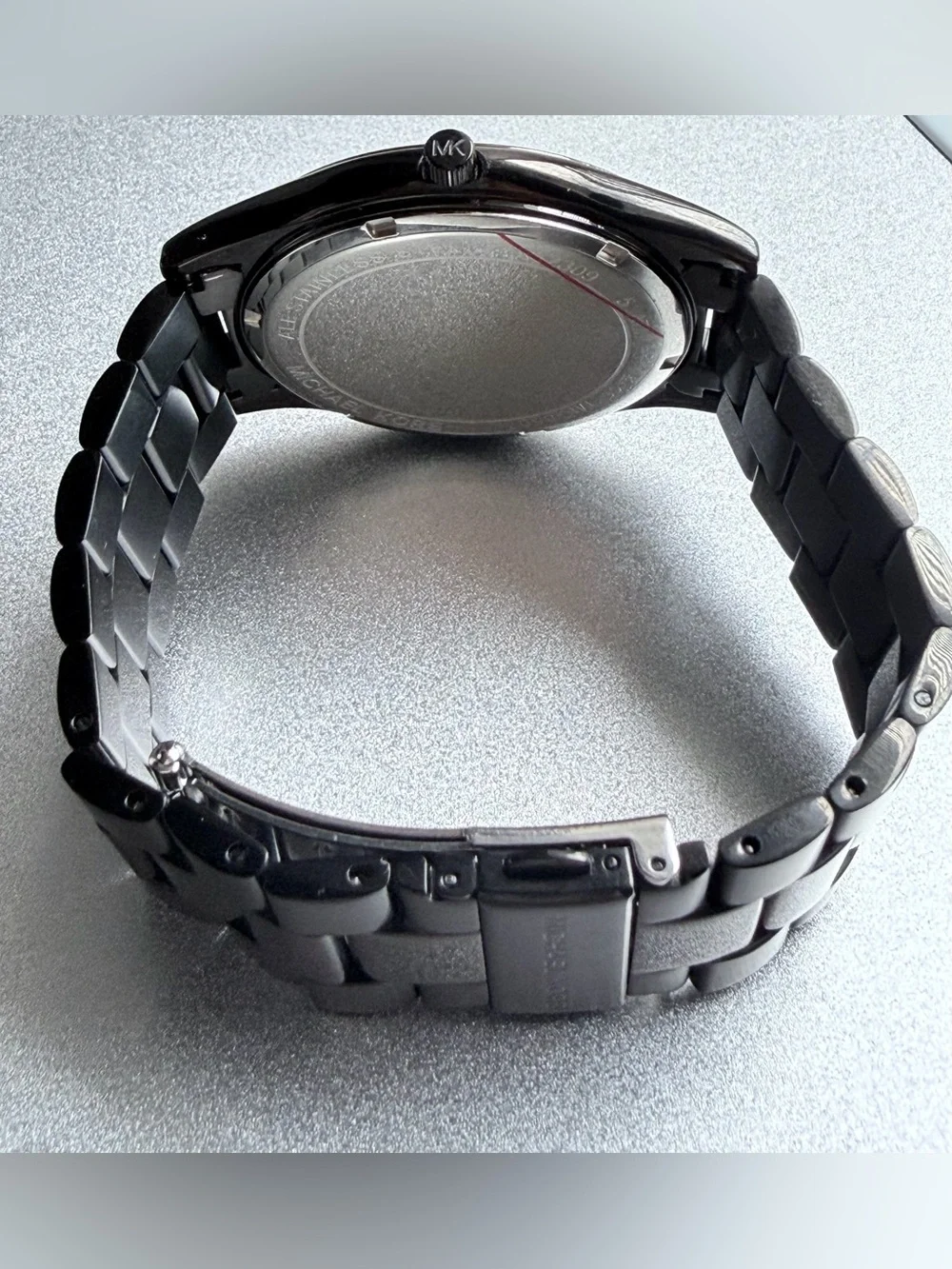 Michael Kors, Slim Runway, MK8507, Men’s, Black, Stainless Steel, Film Protected